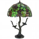 16 Inch Grape Stained Glass Table Lamp