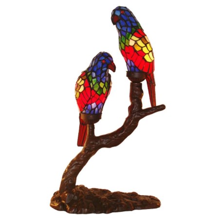 Parrot Stained Glass Table Lamp