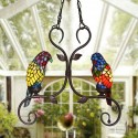Parrot Stained Glass Pendant Light