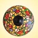 16 Inch Rustic Tulip Stained Glass Table Lamp