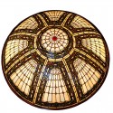 43 Inch Baroque Stained Glass Pendant Light