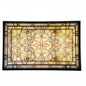 46 Inch Baroque Stained Glass Flush Mount