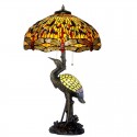 20 Inch Dragonfly Stained Glass Table Lamp