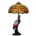 20 Inch Dragonfly Stained Glass Table Lamp
