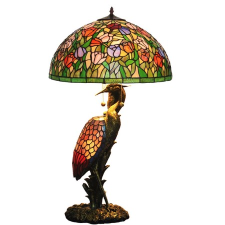 20 Inch Tulip Stained Glass Table Lamp