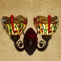 7 Inch Dragonfly Stained Glass Wall light