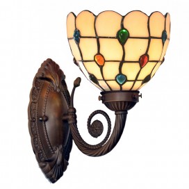 1 Light Stained Glass Wall light