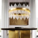 Modern / Contemporary Steel Pendant Light with Glass Shade