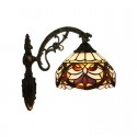 8 Inch European Stained Glass Baroque Style Wall Light