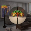 16 Inch European Retro Stained Glass Floor Lamp