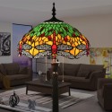 16 Inch European Retro Stained Glass Floor Lamp