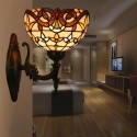 8 Inch European Stained Glass Baroque Style Wall Light