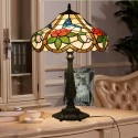 16 Inch American Stained Glass Hummingbird Style Table Lamp