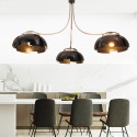 3 Light Modern / Contemporary Steel Chandelier with Acrylic Shade